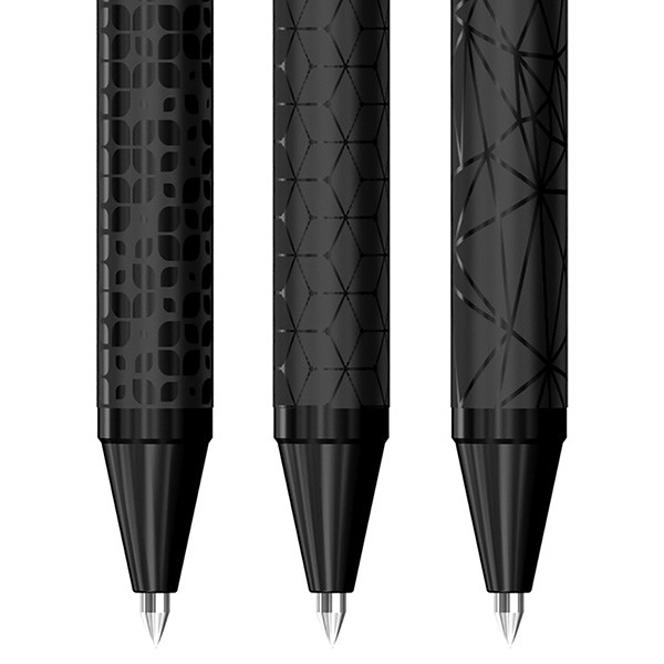 Berlingo, długopis automatyczny kulkowe, niebieskie, 24szt, 0.7mm, Double black