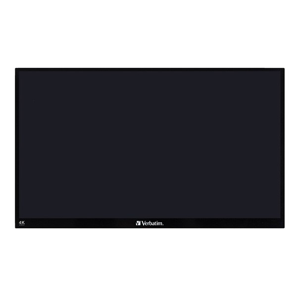 Verbatim monitor przenośny dotykowy, PMT-15-4K, 15.6", Ultra HD 4K (3840x2160), 60Hz, czarny