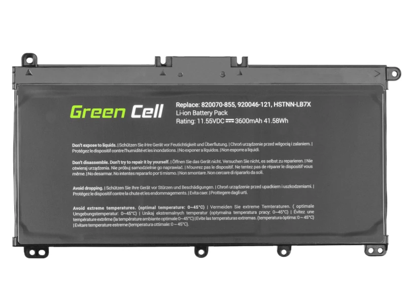 Green Cell bateria TF03XL HSTNN-LB7X 920046-421 920070-855 do HP 14-BP Pavilion 14-BF 14-BK 15-CC 15-CD 15-CK 17-AR