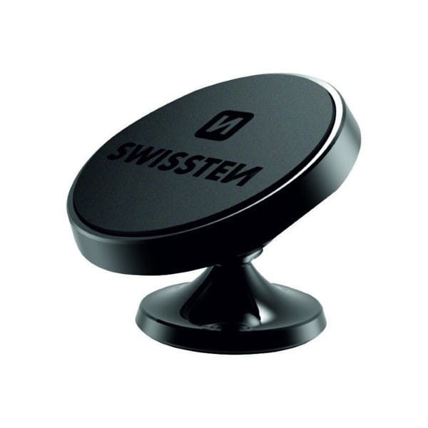 Uchwyt magnetyczny do telefonu lub GPS Swissten do samochodu, S-Grip Dashboard DM7, czarny, metal, mocowanie na desce rozdzielczej