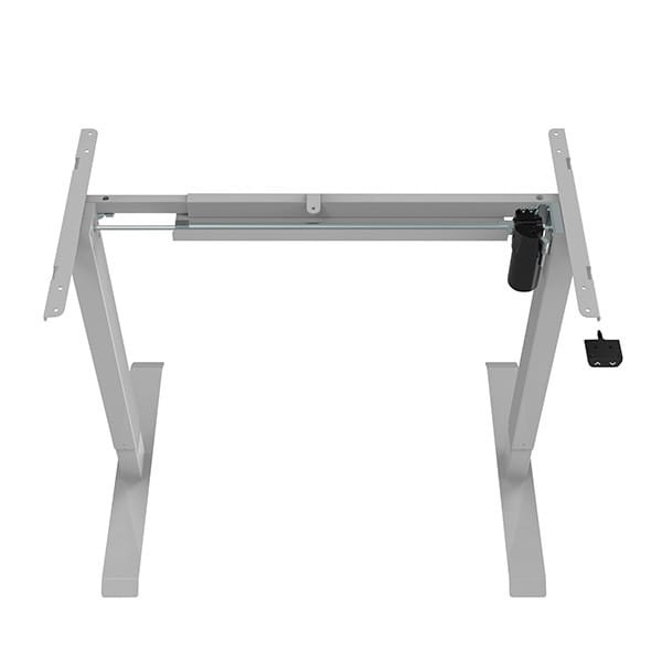 Biurko, elektycznie regulowany, Blat jawor, 75x140cm, regulacja wysokości 500mm, 100V-240V, szary, 70 kg nośność, ergo