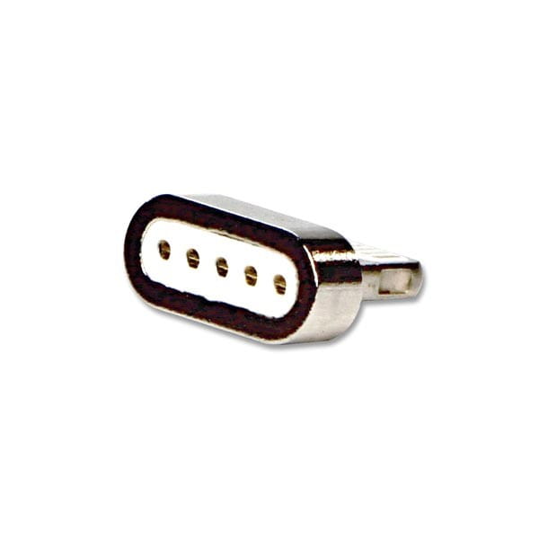 Magnetyczny klabel USB (2.0), USB A M- magnetické koncovky (typ C+lightning+microUSB), 1m, przewód okrągły w oplocie, srebrny