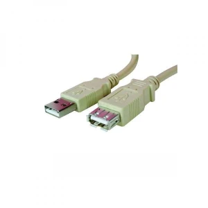 Logo Przedłużacz USB (2.0), USB A M - USB A F, 1.8m, czarna