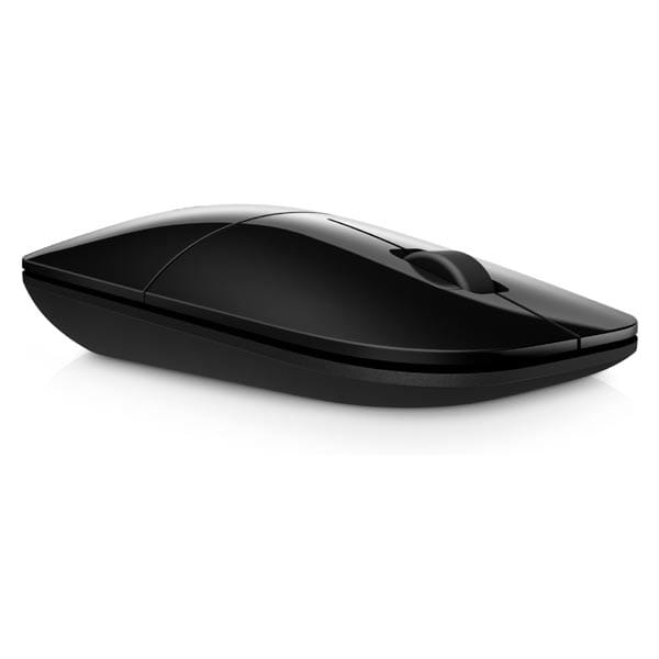 HP mysz Z3700 Wireless Black Onyx, 1200DPI, 2.4 [GHz], optyczna Blue LED, 3kl., 1 scroll, bezprzewodowa, czarna, 1 szt AA, Windows