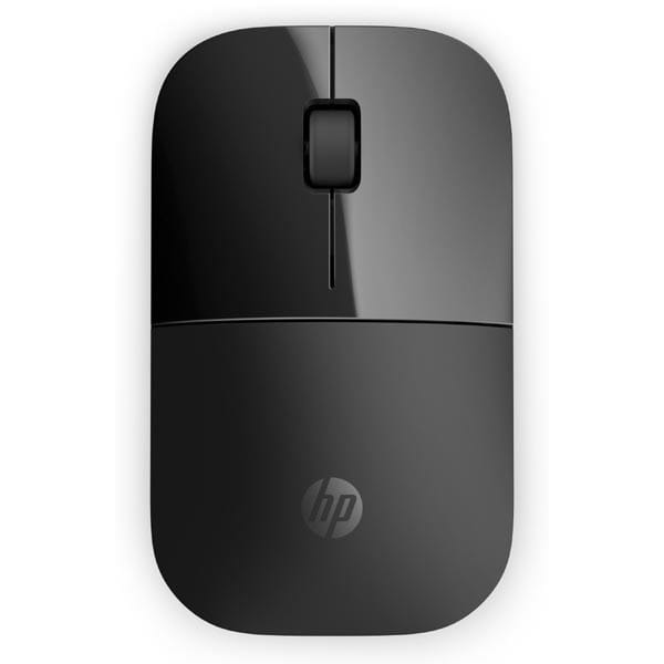 HP mysz Z3700 Wireless Black Onyx, 1200DPI, 2.4 [GHz], optyczna Blue LED, 3kl., 1 scroll, bezprzewodowa, czarna, 1 szt AA, Windows