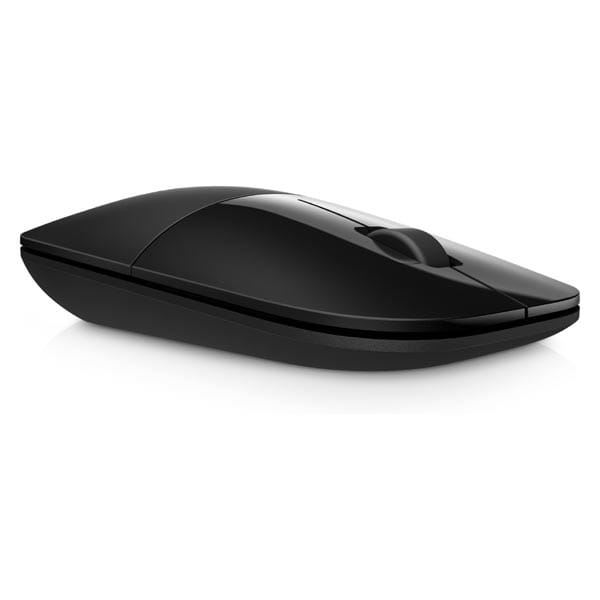 HP mysz Z3700 Wireless Black Onyx, 1200DPI, 2.4 [GHz], optyczna Blue LED, 3kl., 1 scroll, bezprzewodowa, czarna, 1 szt AA, Windows