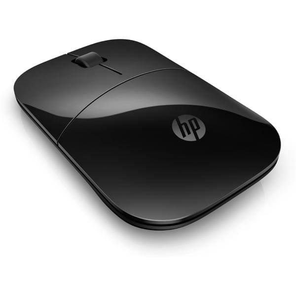 HP mysz Z3700 Wireless Black Onyx, 1200DPI, 2.4 [GHz], optyczna Blue LED, 3kl., 1 scroll, bezprzewodowa, czarna, 1 szt AA, Windows
