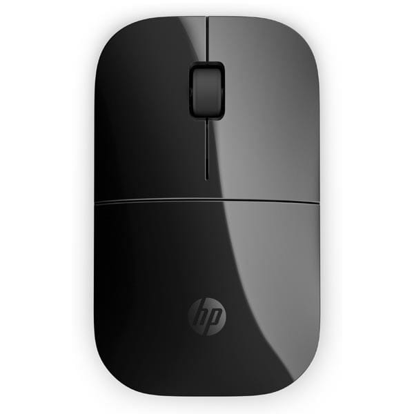 HP mysz Z3700 Wireless Black Onyx, 1200DPI, 2.4 [GHz], optyczna Blue LED, 3kl., 1 scroll, bezprzewodowa, czarna, 1 szt AA, Windows