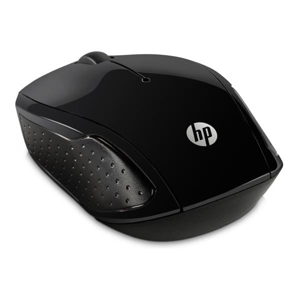 HP mysz 200 Wireless, 1000DPI, 2.4 [GHz], optyczna, 3kl., 1 scroll, bezprzewodowa, czarna, 2 szt AAA, Windows 7/8/10, Mac OS 10.3i