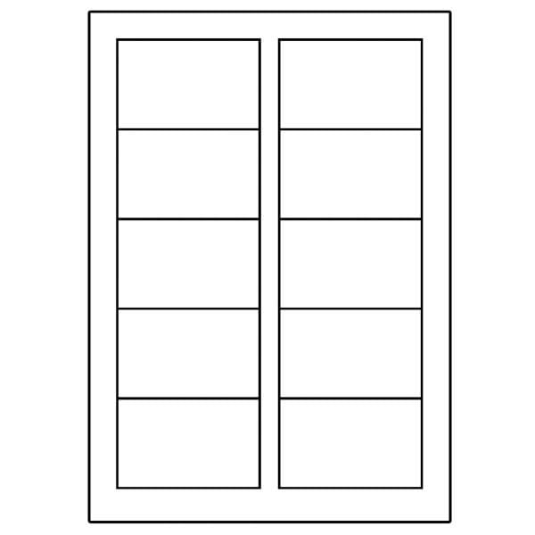Avery Zweckform wizytówki, matowe, białe, A4, 200 g/m2, 85x54mm, 10 arkusza, do drukarek laserowych i atramentowych, O