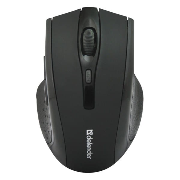 Defender Mysz Accura MM-665, 1600DPI, 2.4 [GHz], optyczna, 6kl., 1 scroll, bezprzewodowa, czarna, 2 szt AAA, nano-odbiornik, zasię
