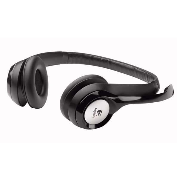 Logitech Stereo H390, słuchawki z mikrofonem, regulacja głośności, czarna, USB