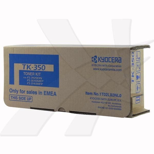 Kyocera oryginalny toner TK350, black, 15000s, 1T02LX0NL0, 1T02LX0NLC, zawiera pojemnik na odpady, Kyocera FS-3920DN, 3040MFP, 314