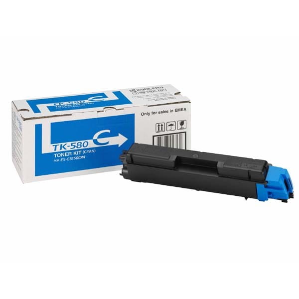Kyocera oryginalny toner TK580C, cyan, 2800s, 1T02KTCNL0, Kyocera FS- C5150DN, O