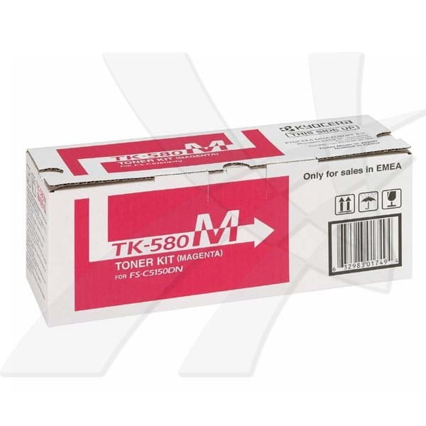 Kyocera oryginalny toner TK580M, magenta, 2800s, 1T02KTBNL0, Kyocera FS- C5150DN, O