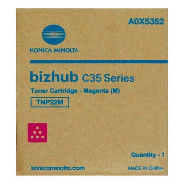Konica Minolta oryginalny toner A0X5352, magenta, 6000s, TNP22M, Konica Minolta Bizhub C35, P, O