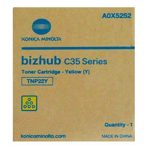 Konica Minolta oryginalny toner A0X5252, yellow, 6000s, TNP22Y, Konica Minolta Bizhub C35, P, O