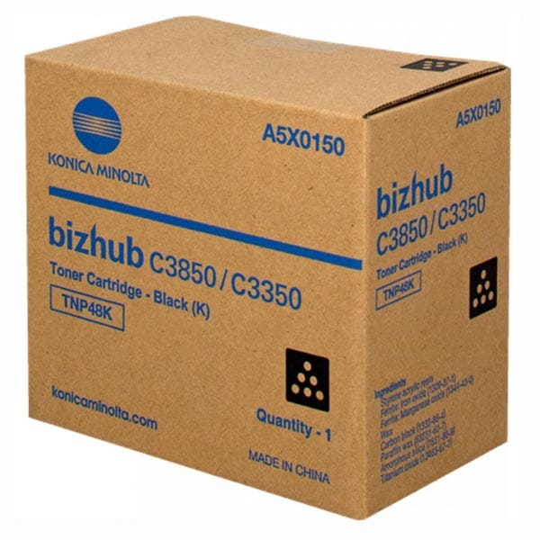 Konica Minolta oryginalny toner A5X0150, black, 10000s, TNP48K, Konica Minolta Bizhub C3350, C3850, O