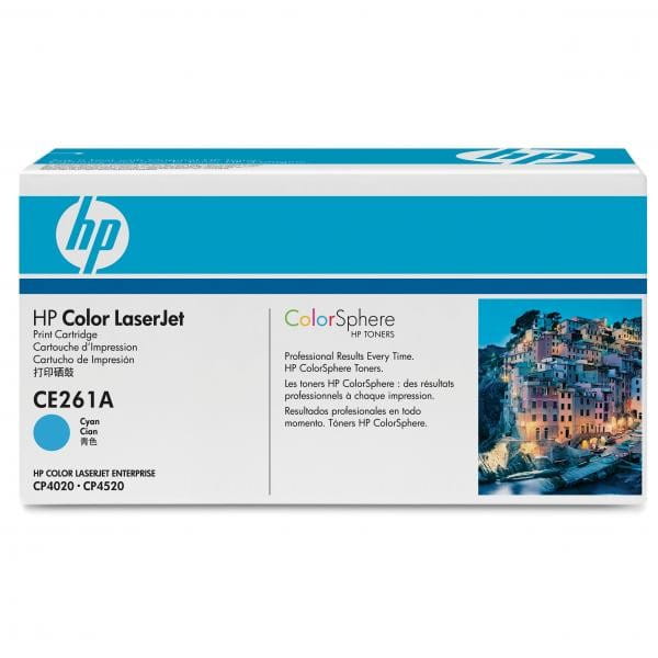 HP oryginalny toner CE261A, cyan, 11000s, HP 648A, HP Color LaserJet CP4025, CP4525, O