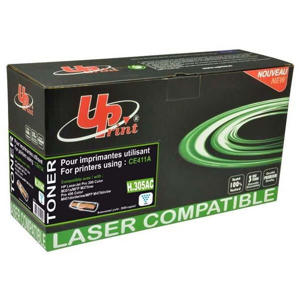 UPrint kompatybilny toner z CE411A, cyan, 2600s, H.305AC, dla HP Color LaserJet Pro M375NW, Pro M475DN, HP 305A, UPrint