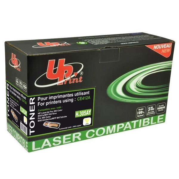 UPrint kompatybilny toner z CE412A, yellow, 2600s, H.305AY, dla HP Color LaserJet Pro M375NW, Pro M475DN, HP 305A, UPrint
