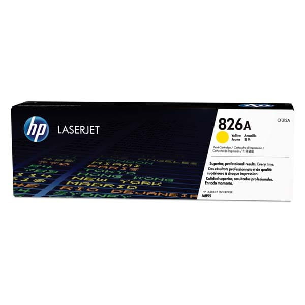 HP oryginalny toner CF312A, yellow, 31500s, HP 826A, HP Color LaserJet Enterprise M855dn, M855x+, M855x+, O