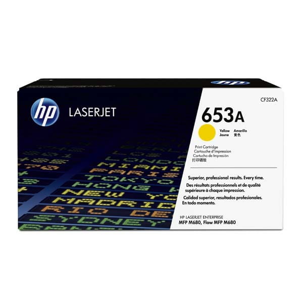 HP oryginalny toner CF322A, yellow, 16500s, HP 653A, HP Color LaserJet Enterprise Flow M680z, M680dn, M680, O