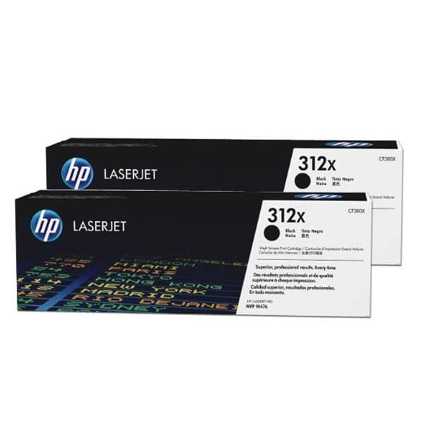HP oryginalny toner CF380XD, black, 8800 (2x4400)s, HP 312X, HP Color LaserJet Pro MFP M476dn, MFP M476dw, MFP M47, dual pack, 144