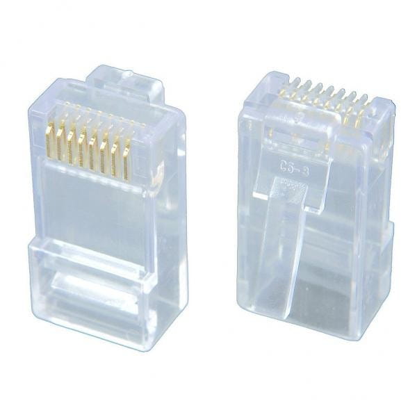 Konektor RJ45, drut, cana za 1 szt, 100-pack