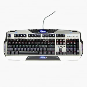 E-blue Mazer Mechanical 729, klawiatura CZ, do gry, podświetlana, brązowe przełączniki rodzaj przewodowa (USB), czarna, mechaniczn