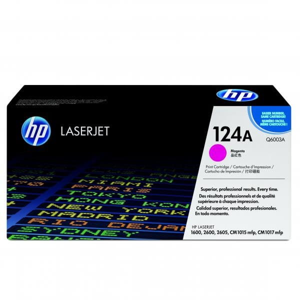 HP oryginalny toner Q6003A, magenta, 2000s, HP 124A, HP Color LaserJet 1600, 2600n, 2605, O