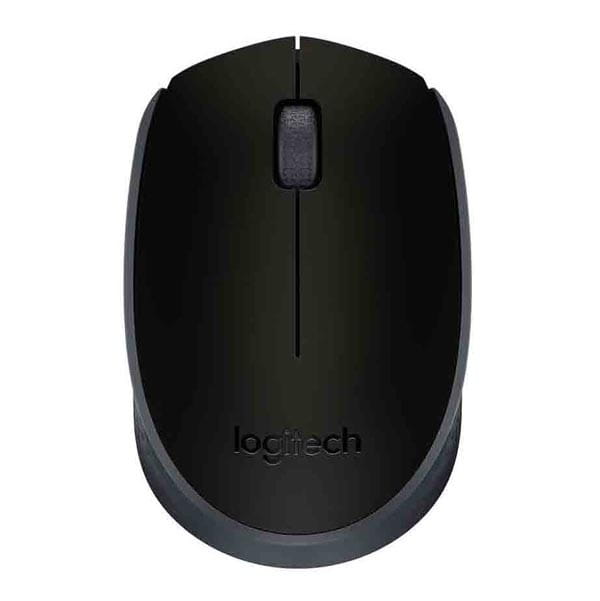 Logitech Mysz M171, 1000DPI, 2.4 [GHz], optyczna, 3kl., 1 scroll, bezprzewodowa, czarna, 2 szt AA, do notebooka, uniwersalny