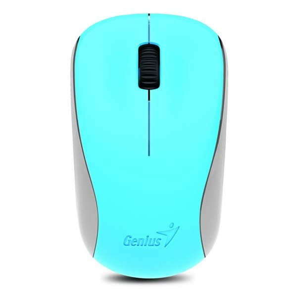 Genius Mysz NX-7000, 1200DPI, 2.4 [GHz], optyczna, 3kl., 1 scroll, bezprzewodowa, niebieska, Blue-Eye sensor