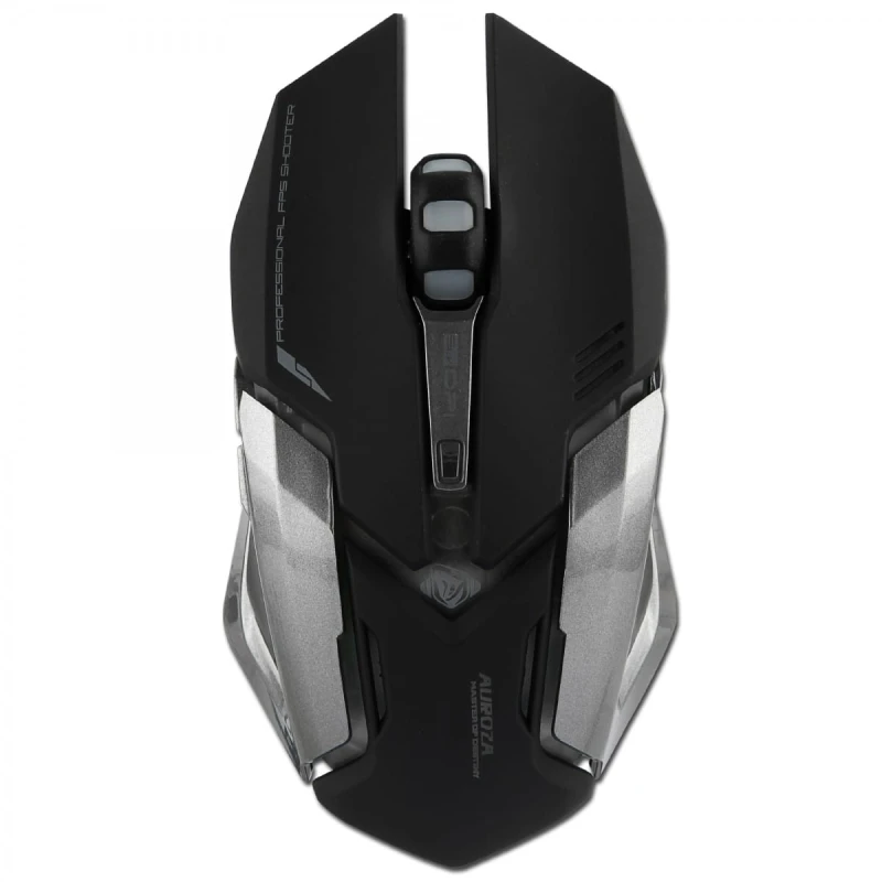 E-Blue Mysz Auroza Gaming, 4000DPI, optyczna, 6kl., 1 scroll, przewodowa USB, czarna, do gry