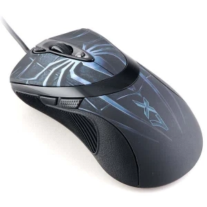 Mysz przewodowa, A4Tech XL-747H, niebieska, laserowa, 3600DPI