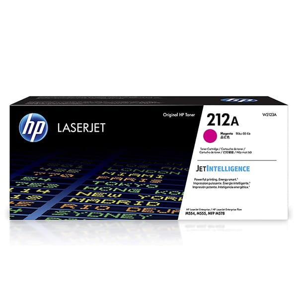 HP oryginalny toner W2123A, magenta, 4500s, HP 212A, HP Color LaserJet Enterprise M554dn,M555dn,M555x, O