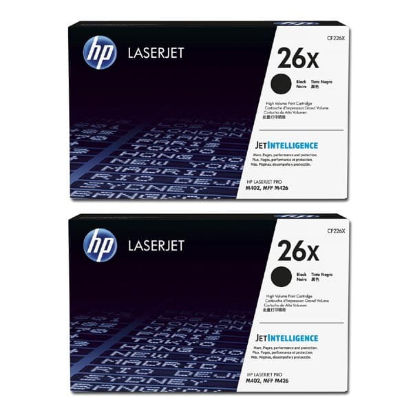 HP oryginalny toner CF226XD, black, 18000 (2x9000)s, HP 26X, high capacity, HP LaserJet Pro M402, Pro MFP M426, dual pack, 2x930g,