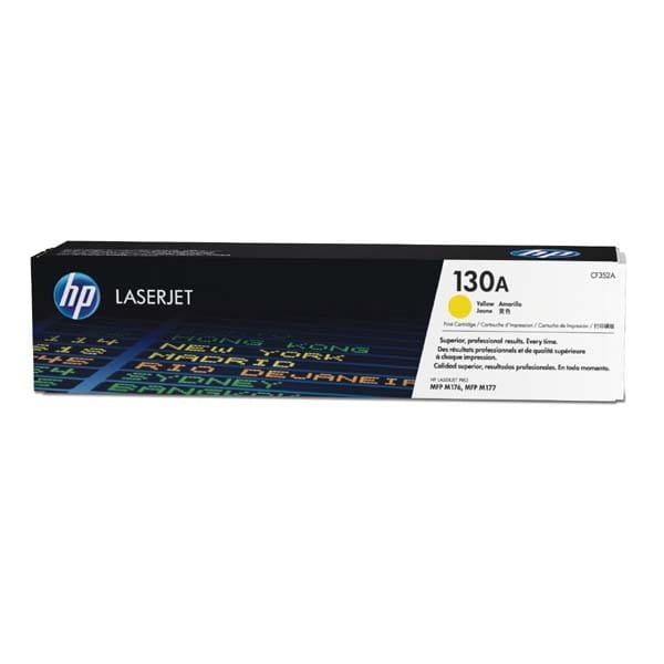 HP oryginalny toner CF352A, yellow, 1000s, HP 130A, HP Color LaserJet Pro M176n, M177fw, 300g, O