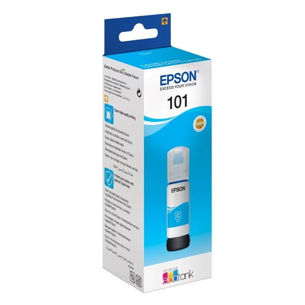 Epson oryginalny ink / tusz C13T03V24A, 101, cyan, 70ml, Epson EcoTank L6160,L6170,L6190,L4150,L4160