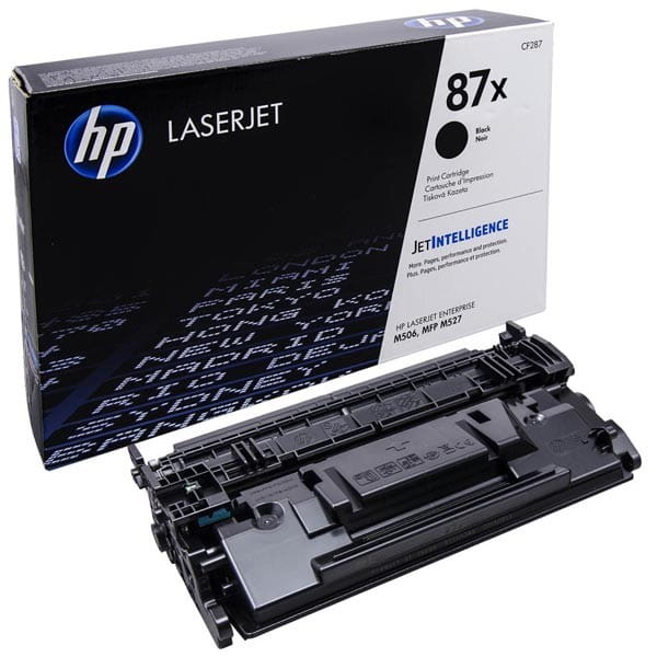 HP oryginalny toner CF287X, black, 18000s, HP 87X, high capacity, HP LJ Enterprise M506, HP LJ Pro MFP M527,  M501n, 1230g, O