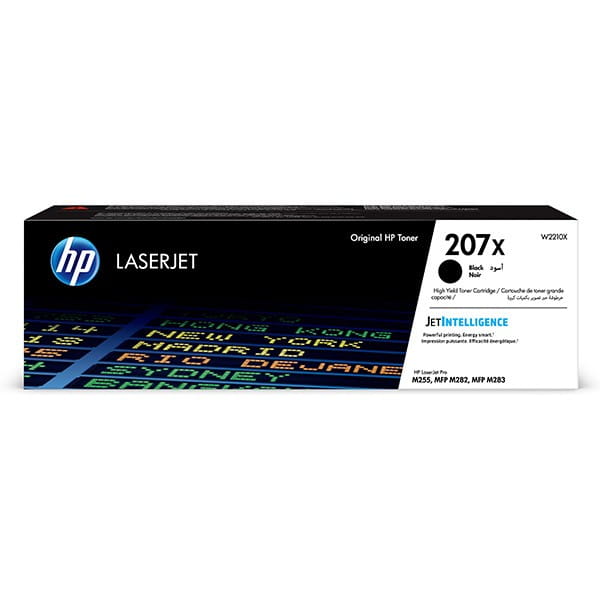 HP oryginalny toner W2210X, black, 3150s, HP 207X, high capacity, HP Color LaserJet Pro M255, MFP M282, M283, O