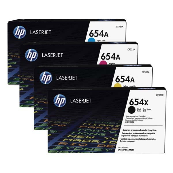 HP oryginalny toner CF330X, black, 20500s, HP 654X, HP Color LaserJet Enterprise Flow M680z, M651dn, M651, O