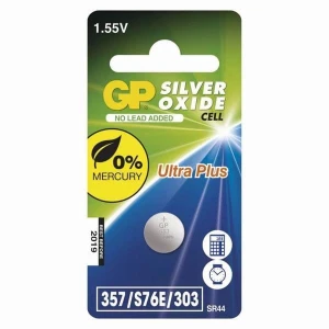 Bateria tlenek srebra, 357F (SR44, SR1154), SR44, 1.55V, GP, blistr, 1-pack