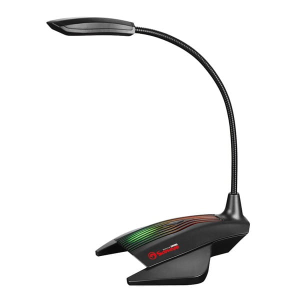 Marvo, mikrofon dla gracza MIC-01, mikrofon, bez regulacji głośności, czarny, Podświetlany RGB