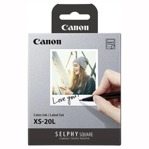 Canon XS-20L papier + ink, XS-20L, foto papier, samoprzylepny, 4119C002, biały, 20 szt., termosublimacyjny,Canon SELPHY Square QX1