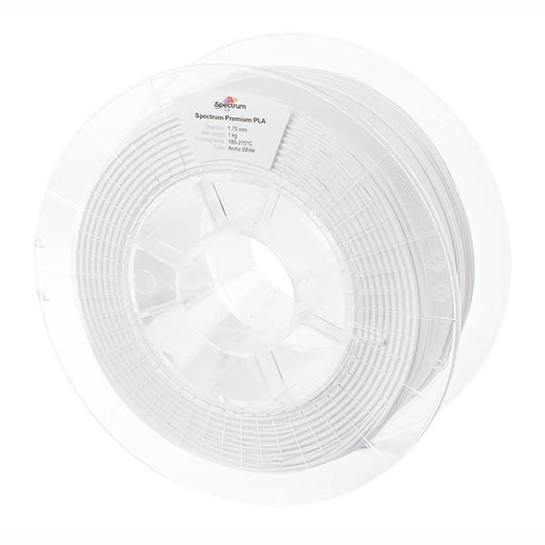 Spectrum 3D filament, Premium PLA, I.75mm, 1000g, 80042, arctic white