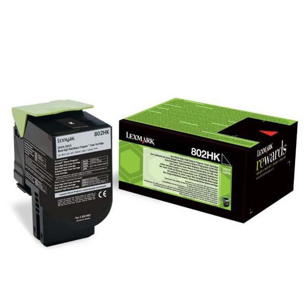 Lexmark oryginalny toner 80C2HK0, black, 4000s, return, Lexmark CX410, 510, O