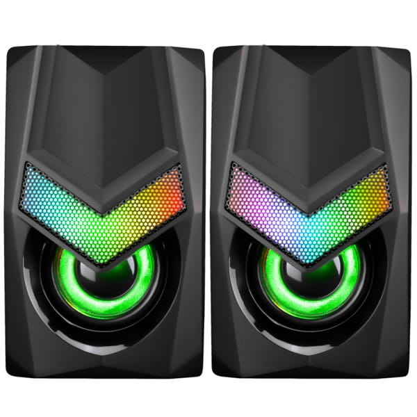 Marvo głośniki SG-118, 2.0, 6W, czarne, regulacja głośności, do gry, 150Hz-20kHz, RGB