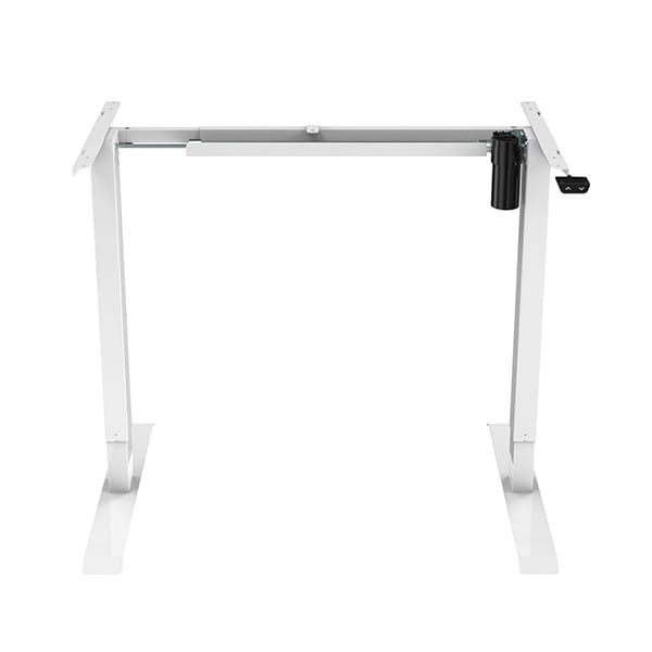 Biurko, elektycznie regulowany, Blat jawor, 75x140cm, regulacja wysokości 500mm, 100V-240V, biały, 70 kg nośność, ergo