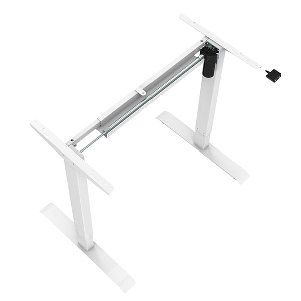 Biurko, elektycznie regulowany, Blat jawor, 75x140cm, regulacja wysokości 500mm, 100V-240V, biały, 70 kg nośność, ergo